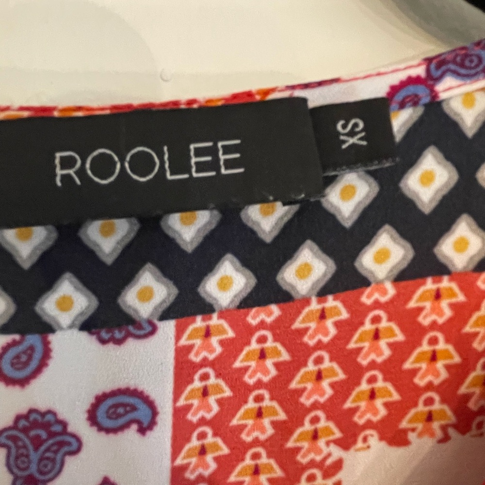 Roolee Multicolor “Patchwork” Long Sleeve Maxi Dr… - image 3